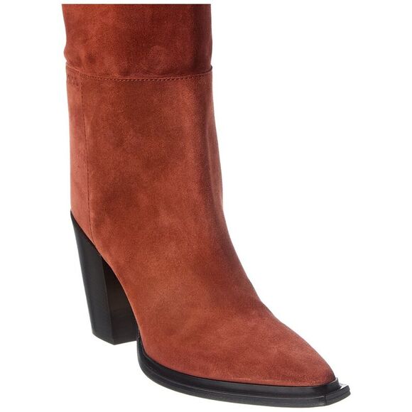 Jimmy Choo Shoes - Jimmy Choo Cece 80 Suede Knee-High Boot, Brown